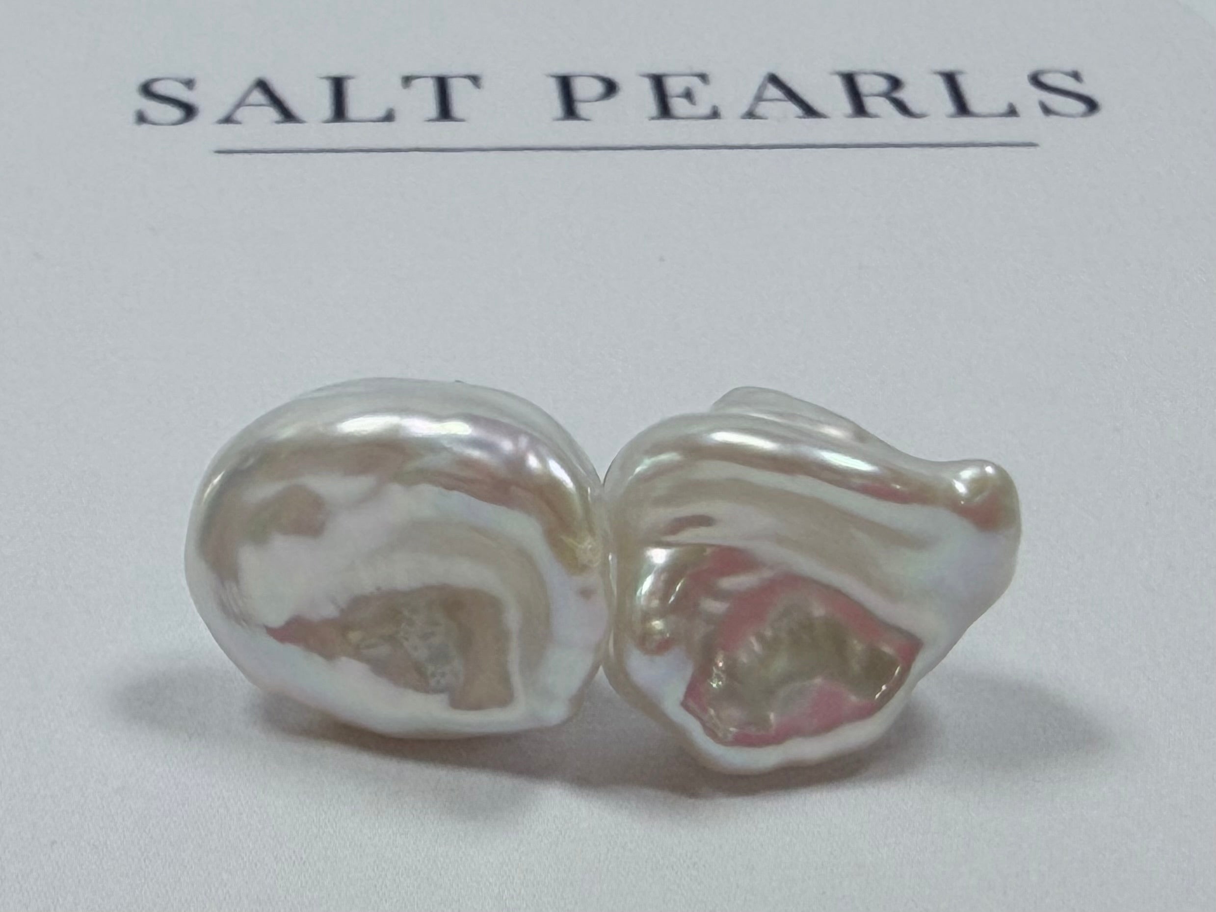 Keshi Pearl Studs - Silver