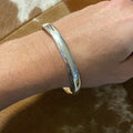 Sterling Silver Bangle (comfort fit) - Solid (8mm)