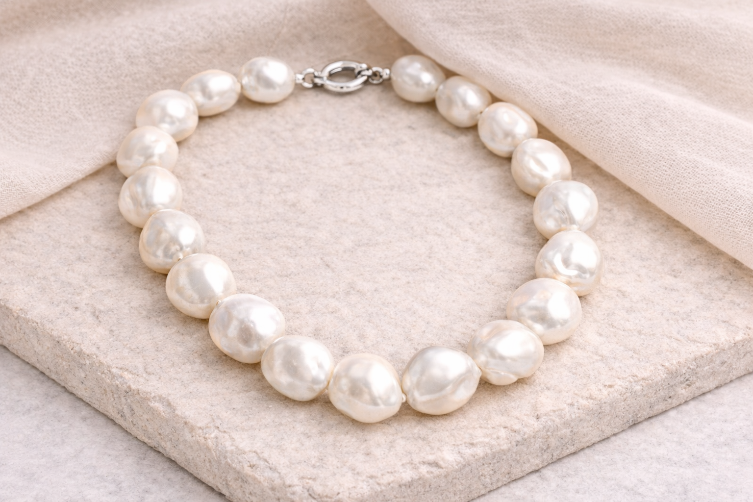 Baroque Pearl Necklace - 20 inch