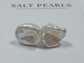 Keshi Pearl Studs - Silver