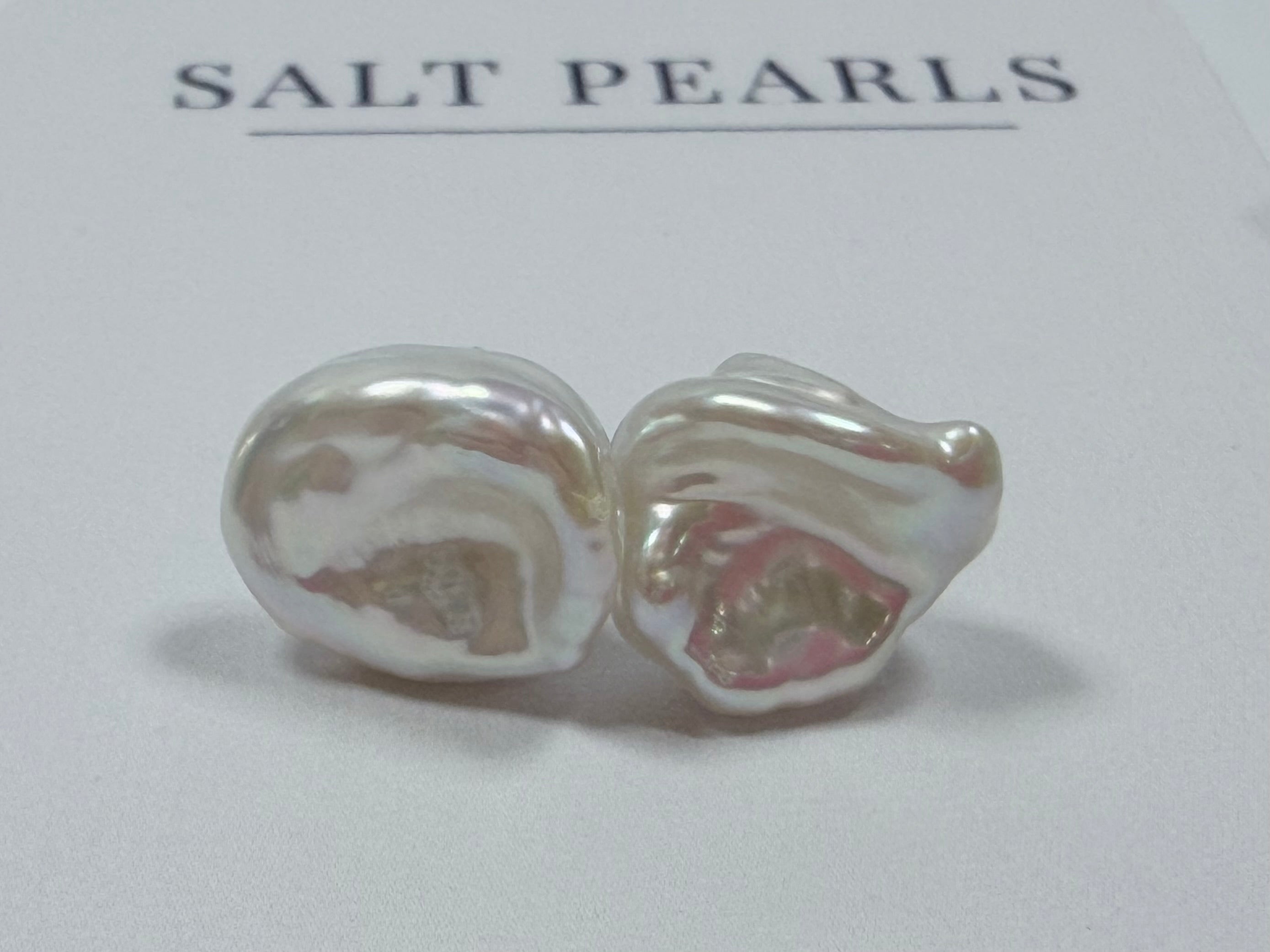 Keshi Pearl Studs - Silver