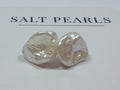 Rectangle Pearl Studs