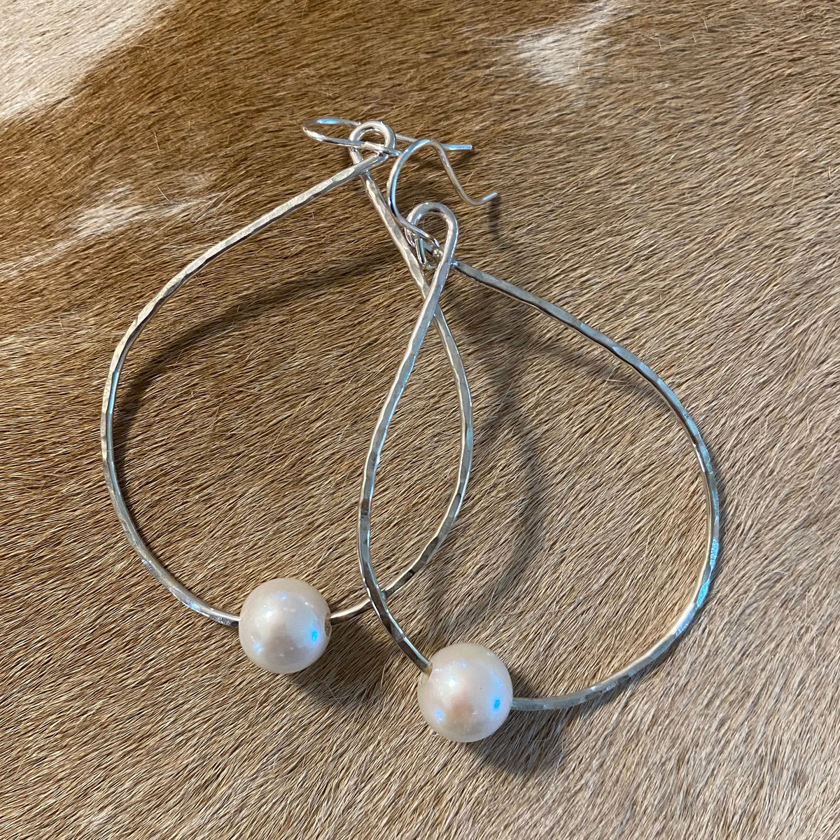 Teardrop Earrings - Silver